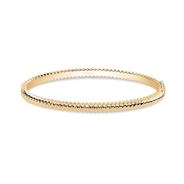 Yellow Gold Spiral Bangle, Small